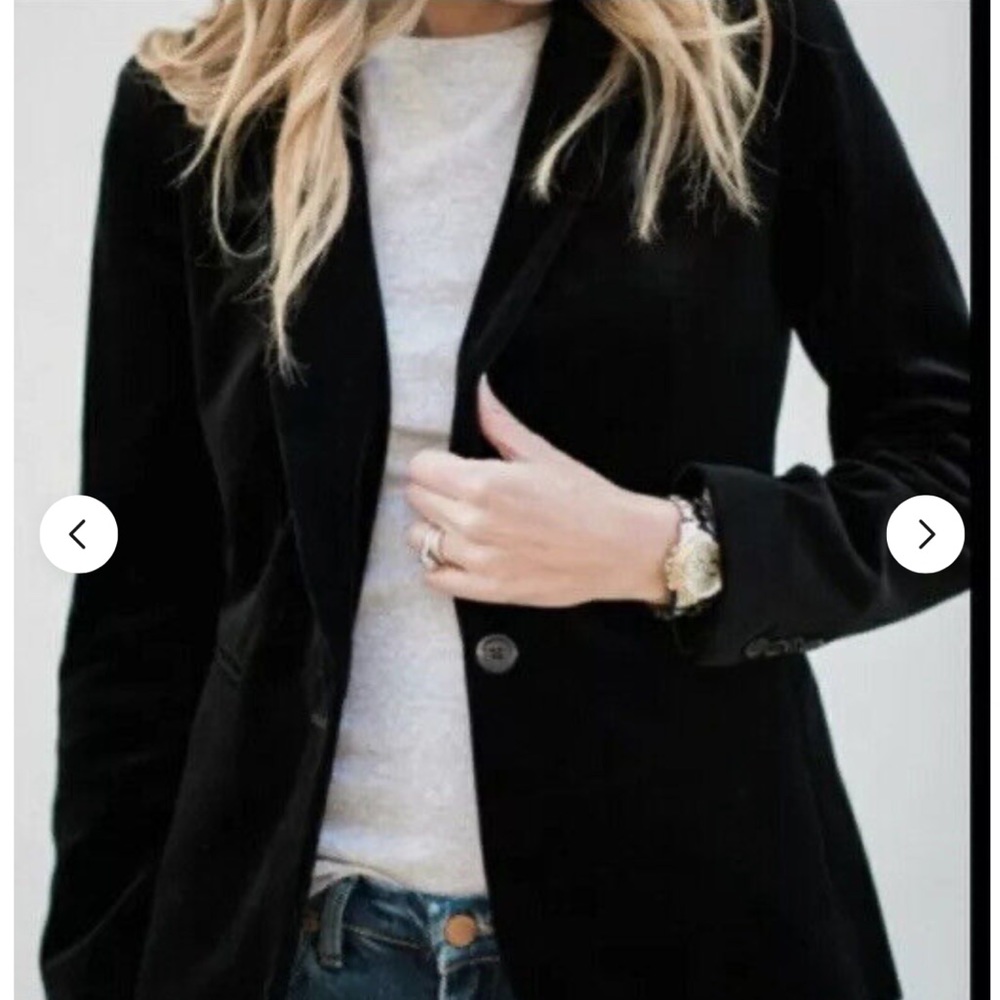Ann Taylor LOFT Velvet-look V-neck Blazer Romper Size 0